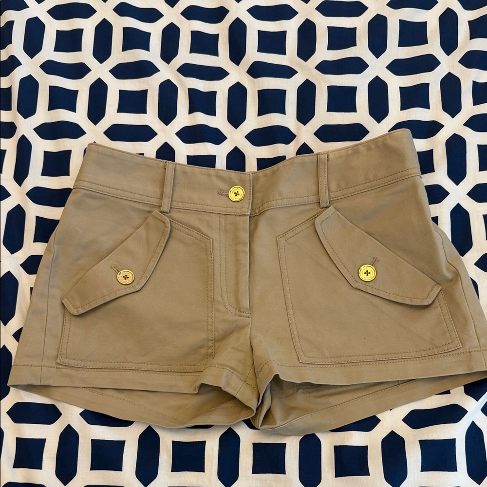 Micheal Kors Women's Khaki Utility Pocket Shorts size 0